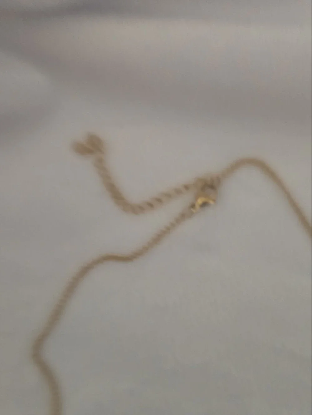 J Slides Gold Heart Link Necklace with Three Hearts